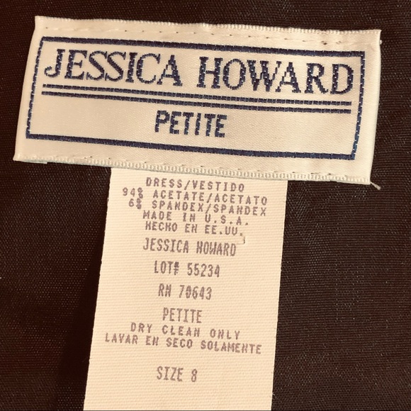 70% OFF Jessica Howard Vintage Sparkling Sexy Navy Blue Semi Formal dress - Picture 5 of 9